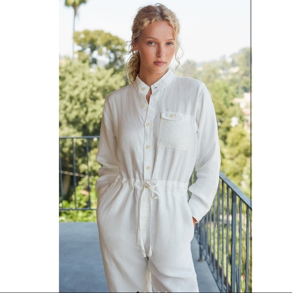 NEW! Alex Mill Logan linen jumpsuit 🤍 - Picture 2 of 6
